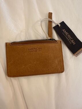 American Leather Co. Zip Card Wallet